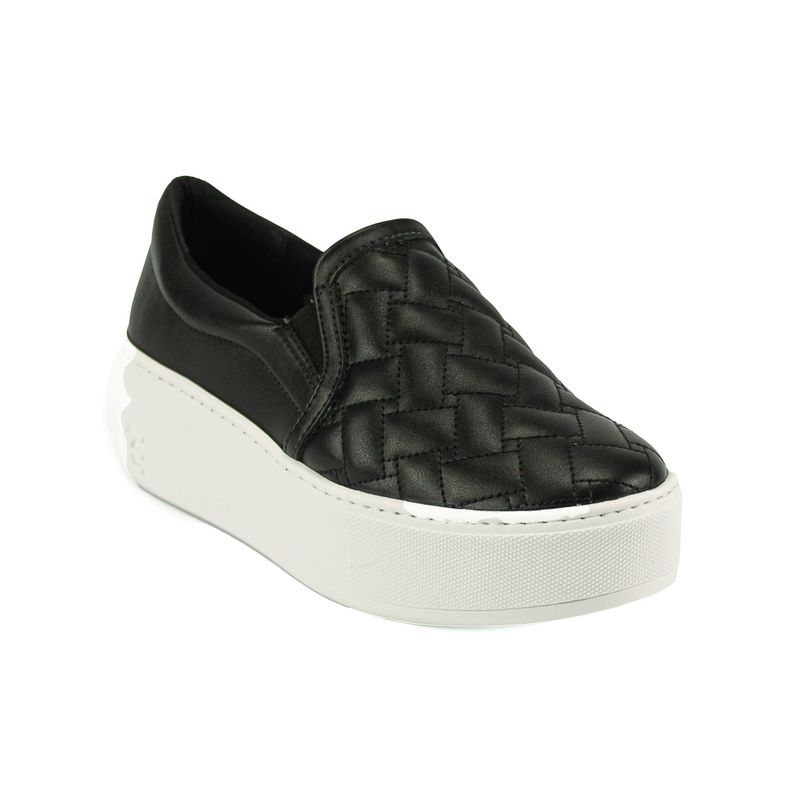 slip on caixa alta preto