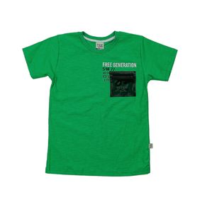 Camiseta com Bolso Juvenil Menino  Verde 12