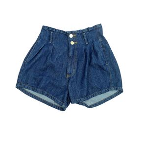 Short Jeans Clochard Feminino Azul Marinho 36