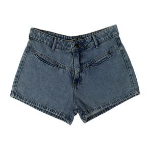 Short Jeans Feminino Azul 40